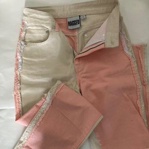 Ragged priest - Equilibrium Jean pink and beige